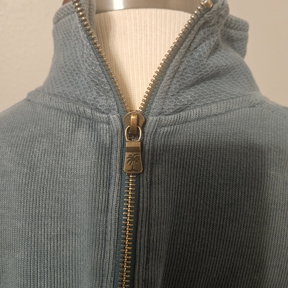 Tommy Bahama Men's Gray Quarter-Zip Sweater - Picture 5 of 5